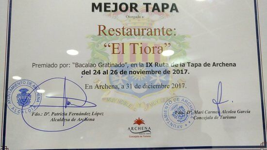 Bar Restaurante Tiora